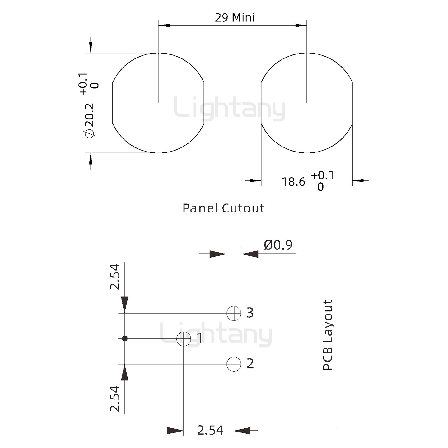 EEG.2K.003.CLV推拉自鎖前螺母插座 PCB彎插板